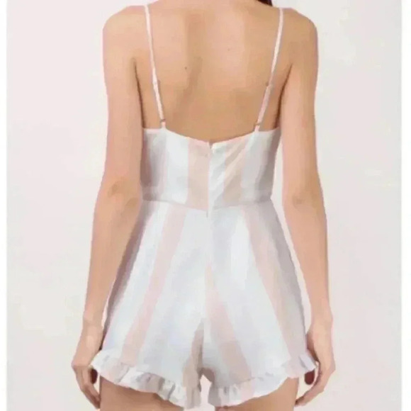 ABBY BLUSH STRIPED ROMPER - Picture 4 of 4
